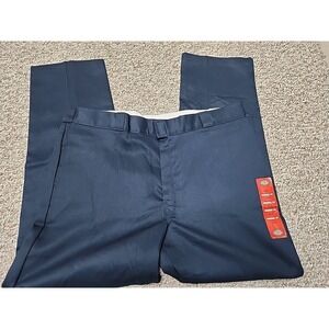 Dickies 874 Work Pants Mens 42x32 Navy Blue Original Fit  NWT